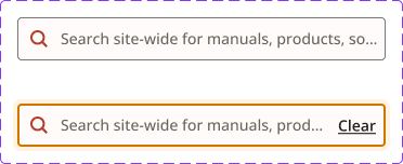 Search input