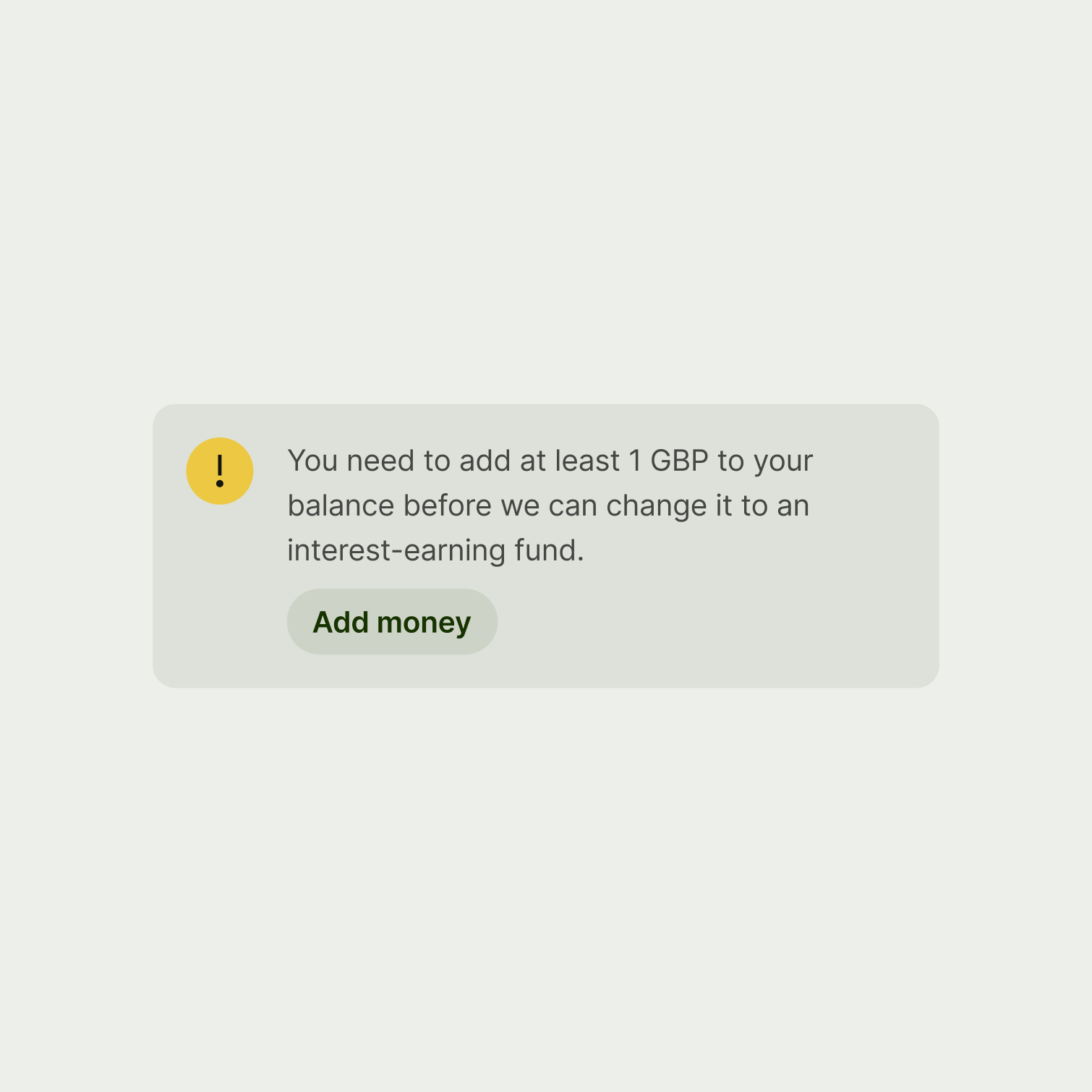 A warning alert.