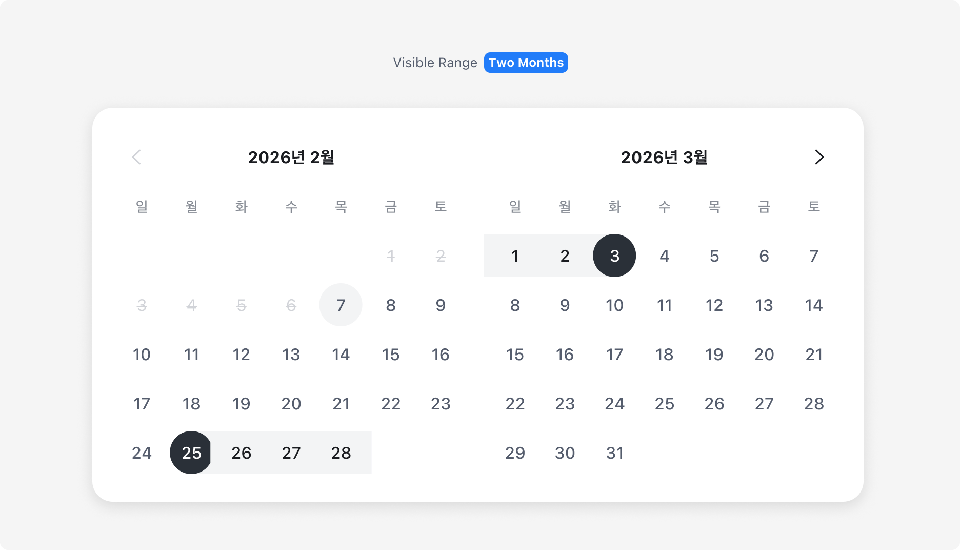 Visible Range Two Months — 데스크탑 Popover에서 두 달을 나란히 표시하는 예시