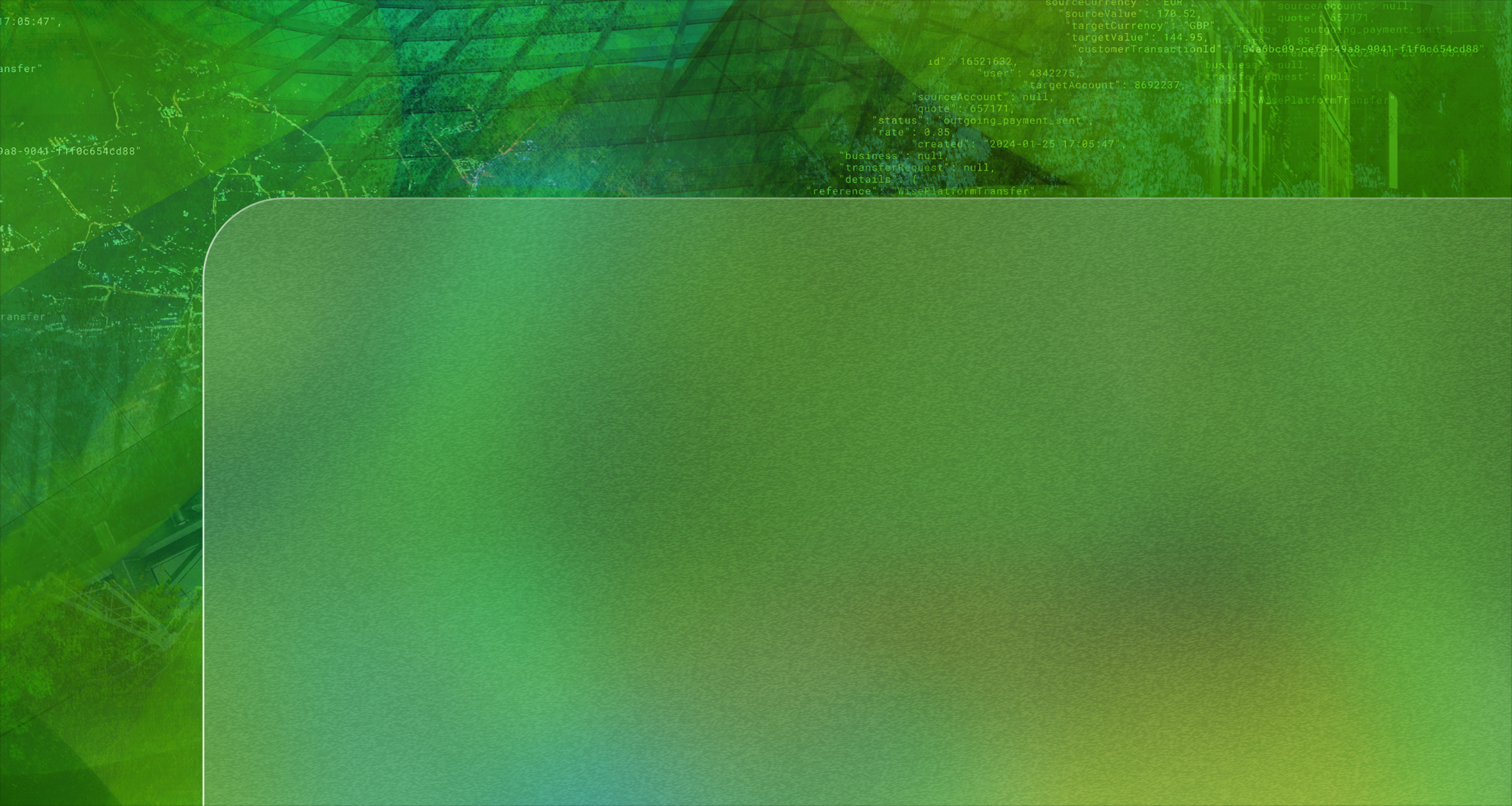 Wise Platform Tapestry background with a transparent layer on top of it covering 50% of it