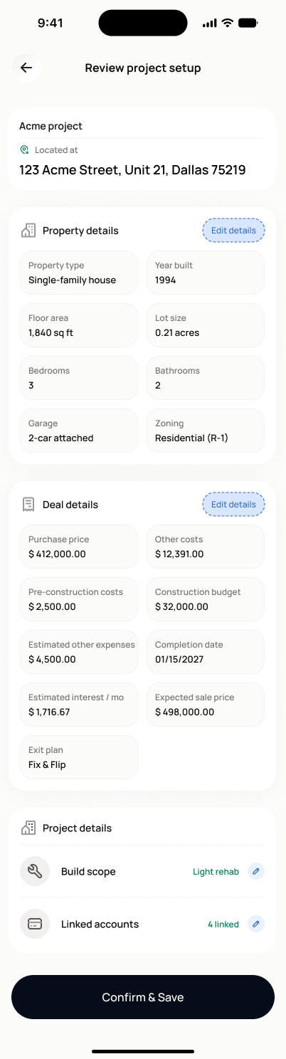 Fast Track Review & Create