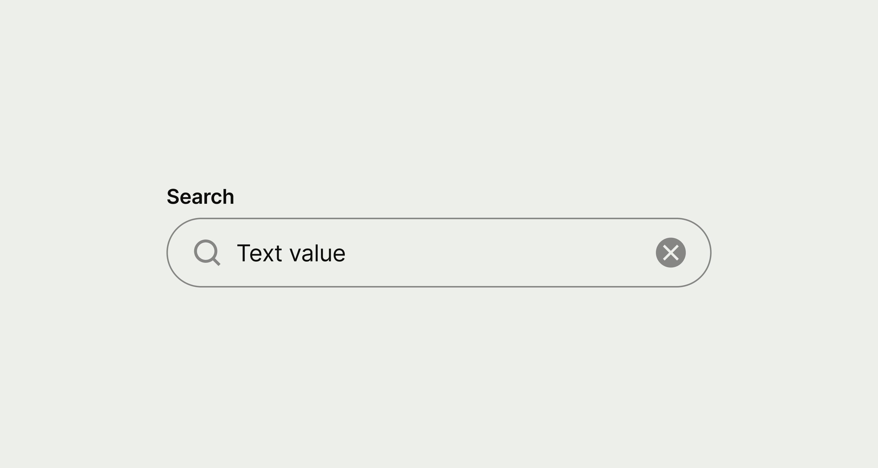 Search input