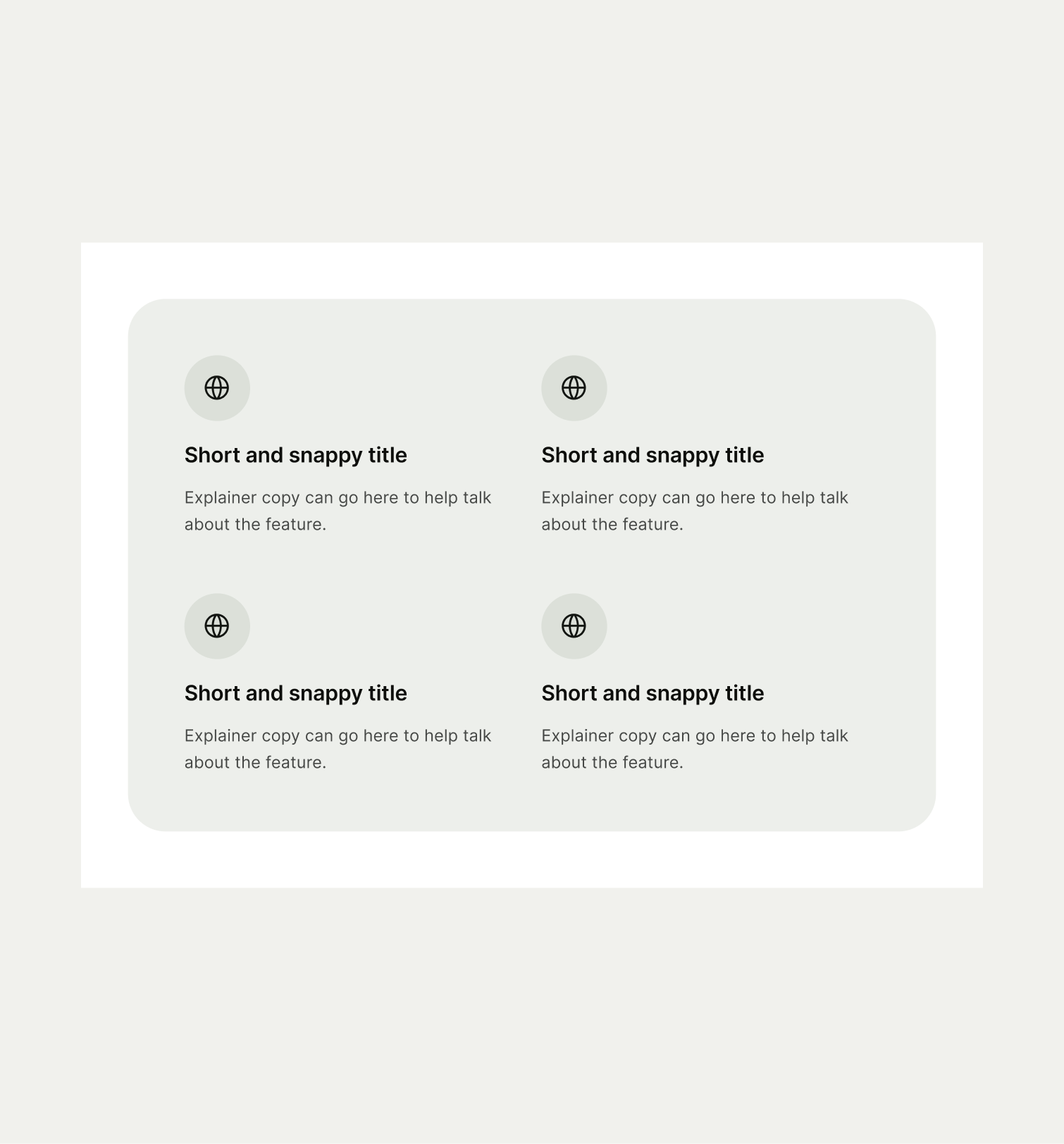 Icon List pattern on tablet
