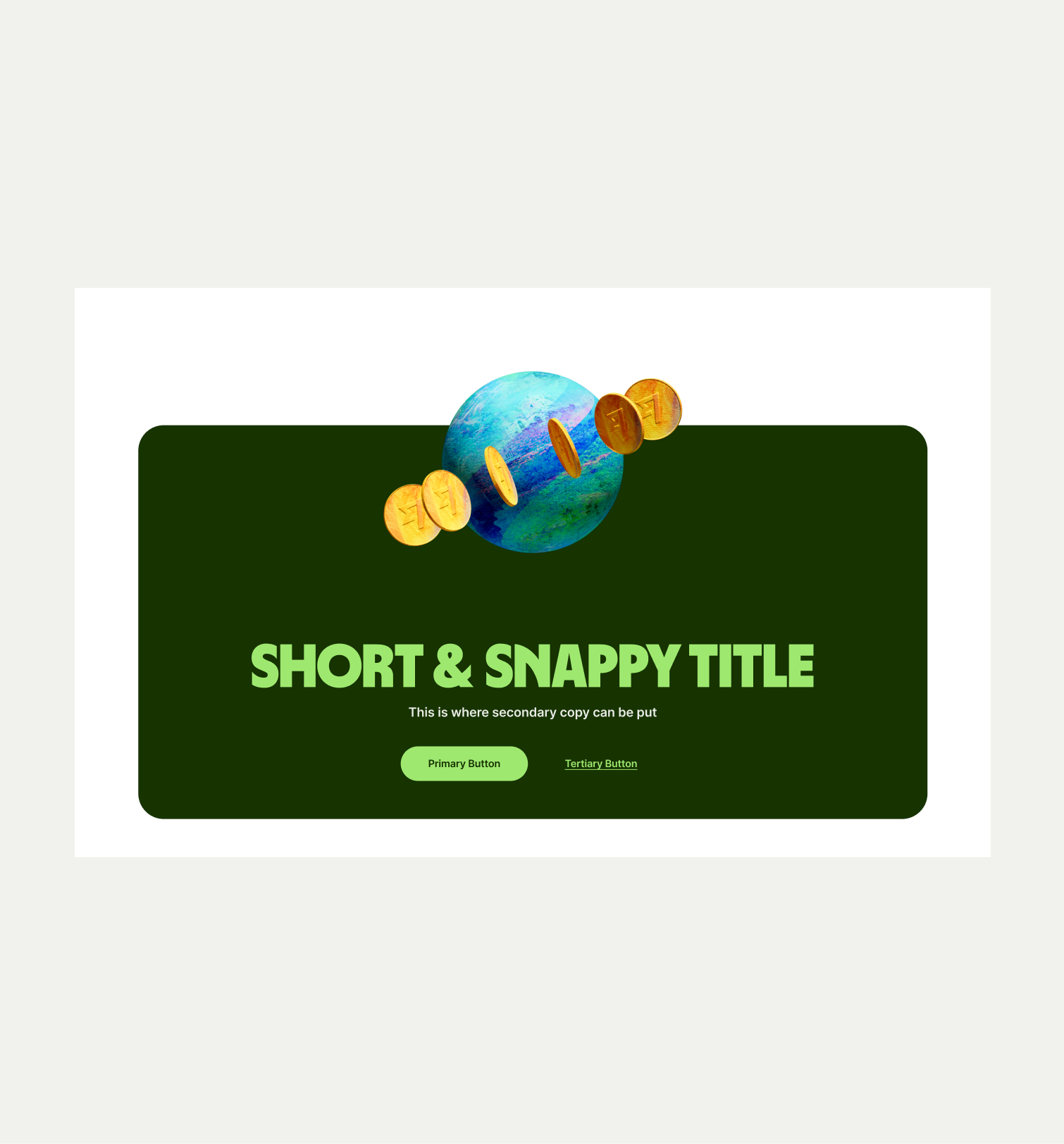 Callout Large pattern with correct UX