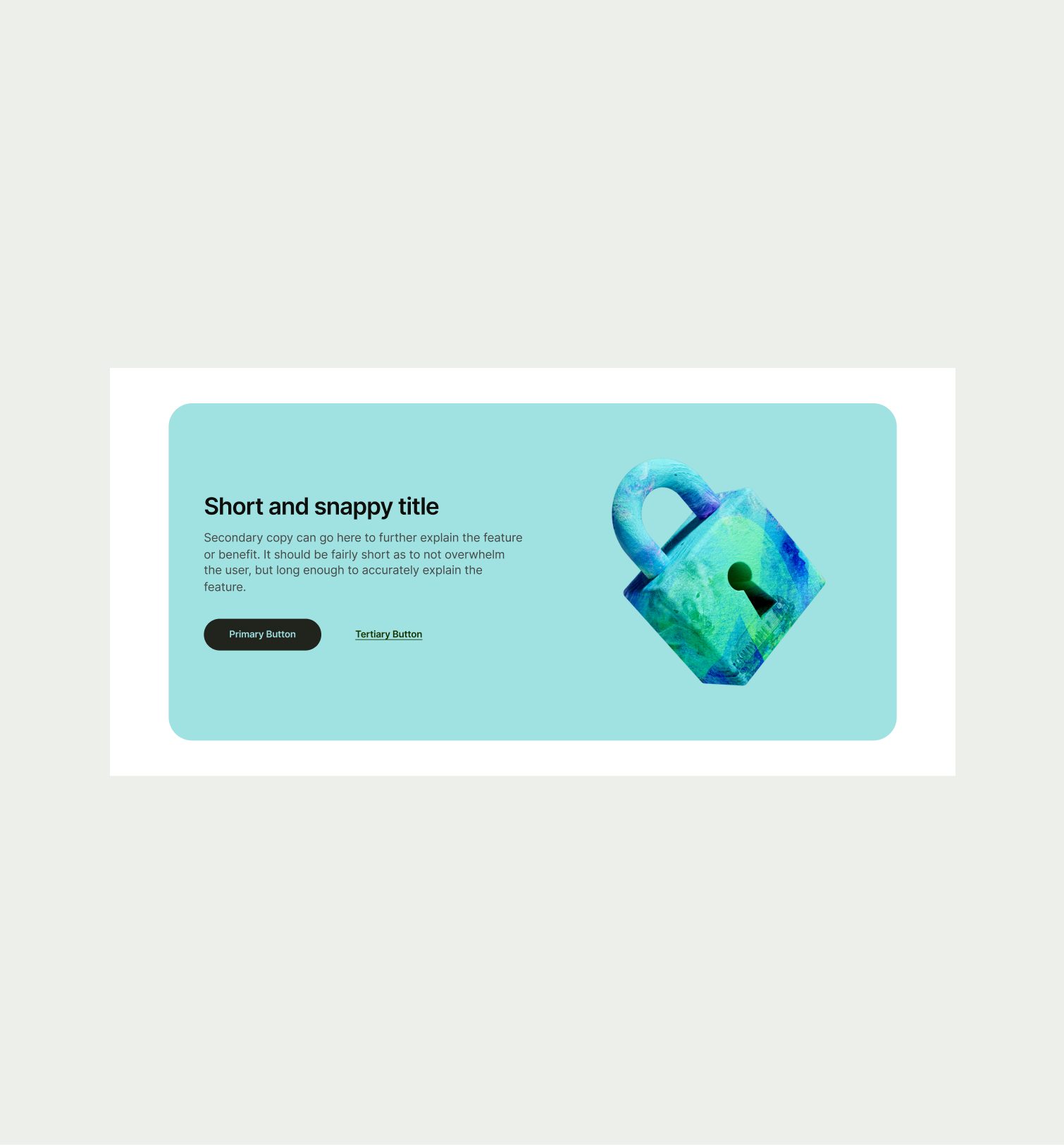 Callout Small pattern with correct UX