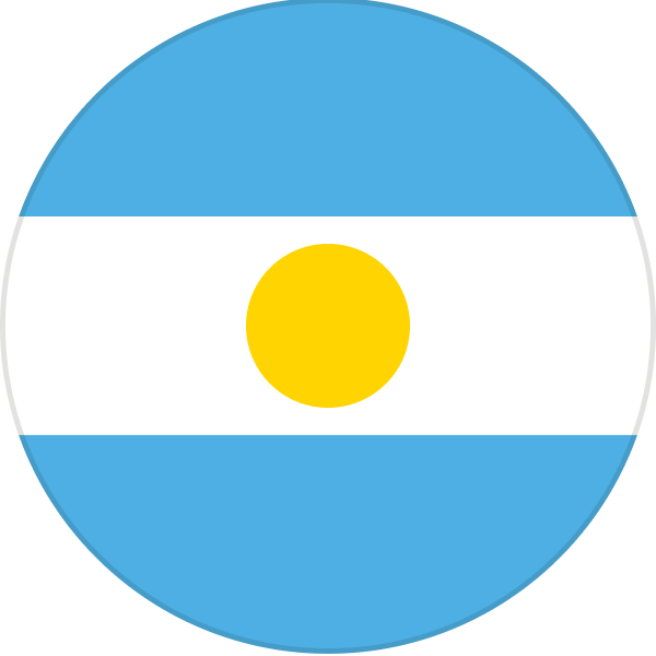 The Argentinian flag.