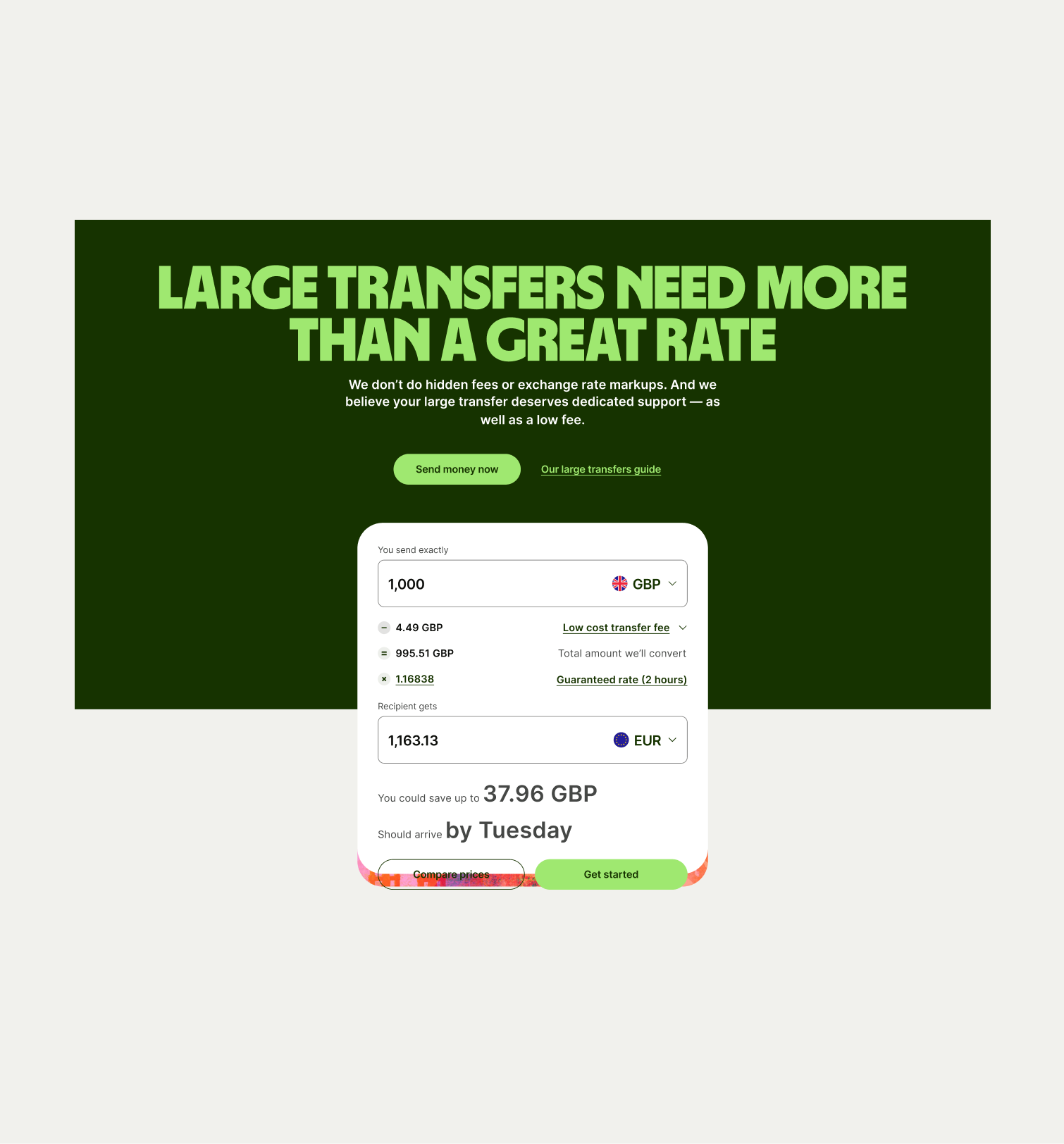 Hero Interactive pattern with half background