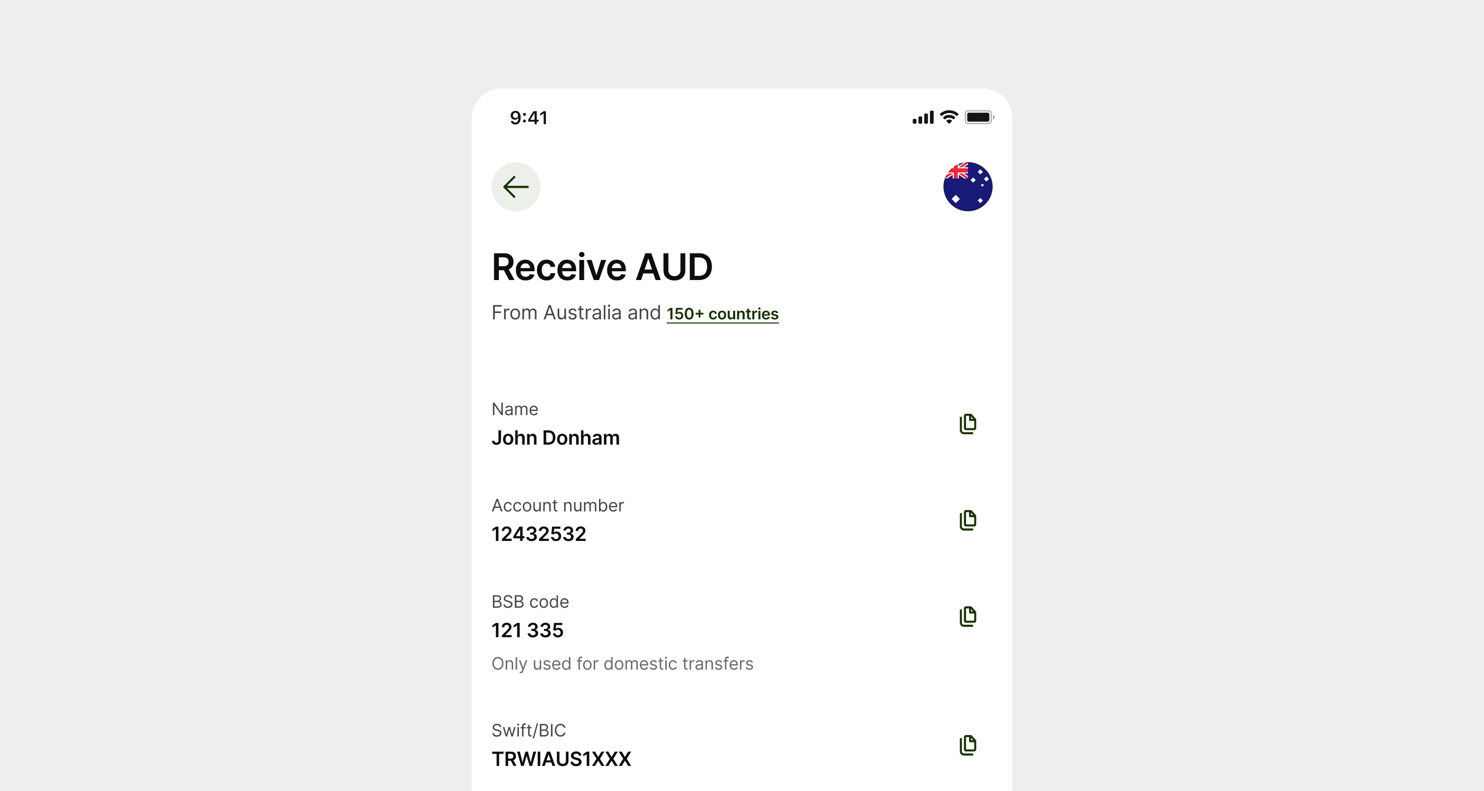 Example of Icon Button items