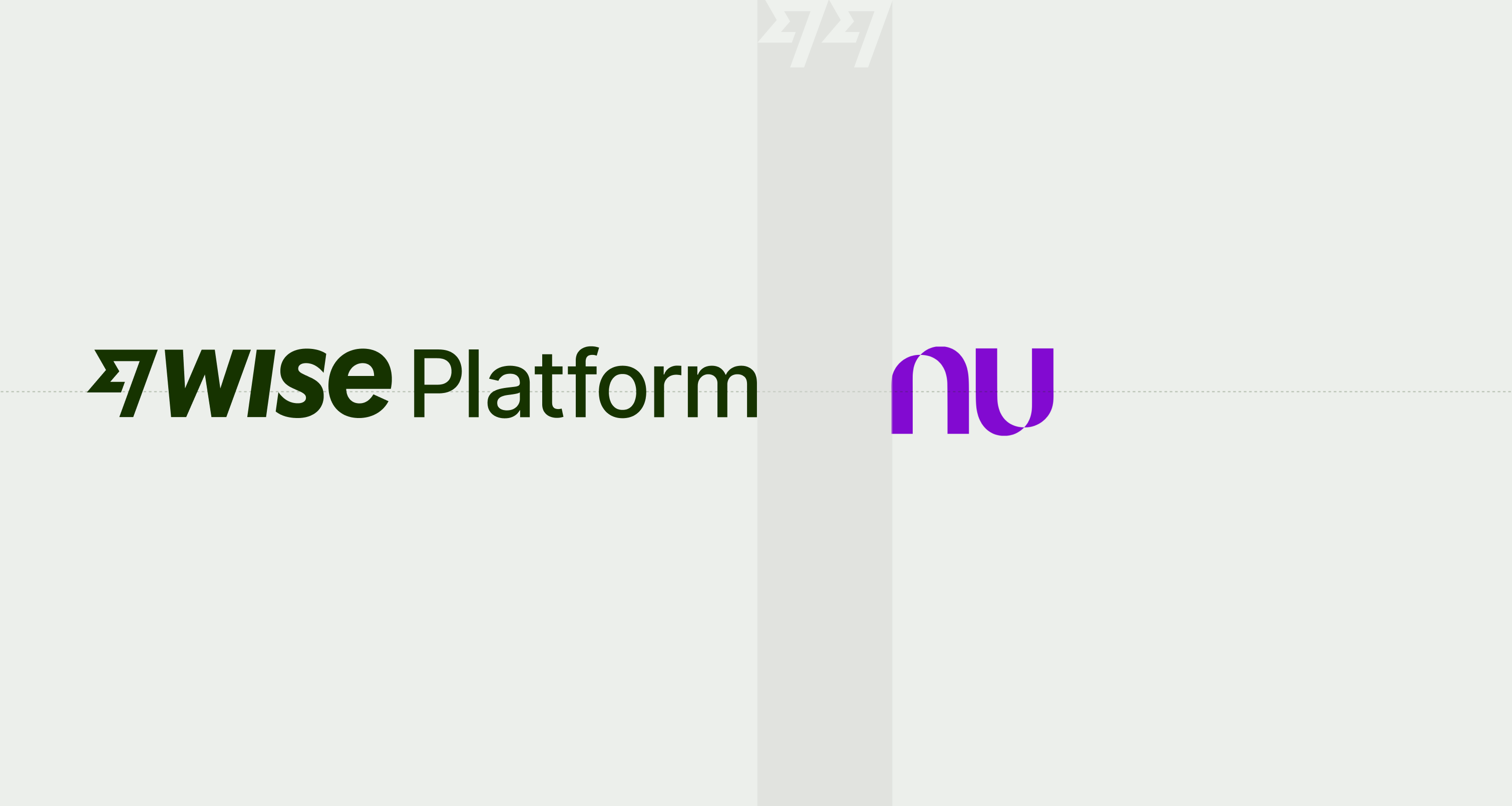 Wise Platform logo besides Nubank logo set as example