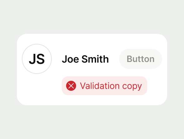 disabled button list item