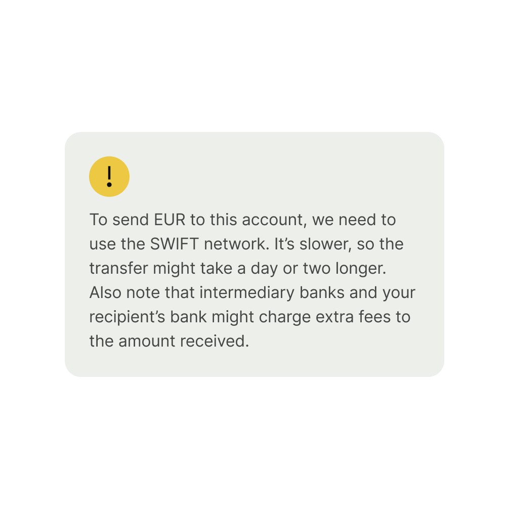 An alert component.