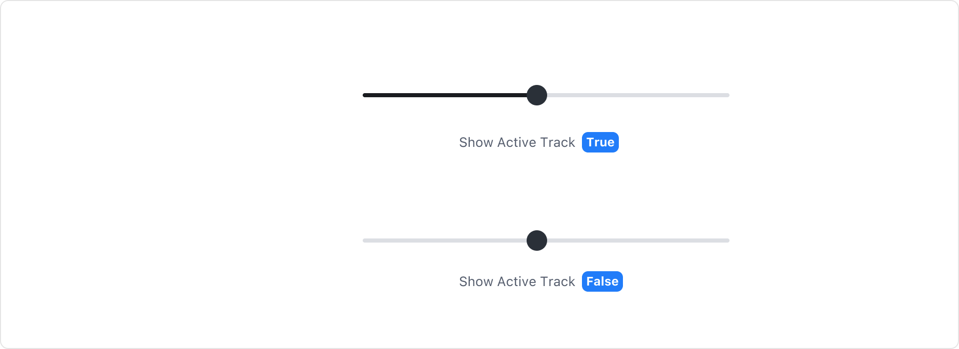Slider의 Active Track - Show, Hide