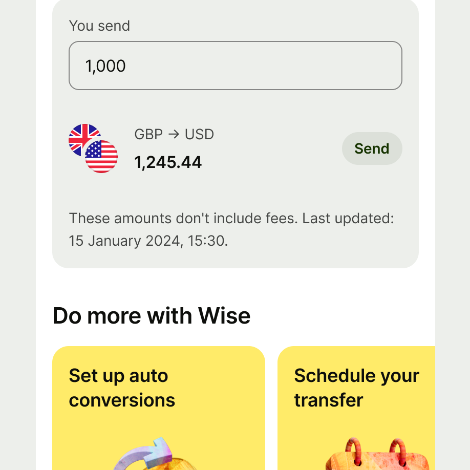 Section header on launchpad