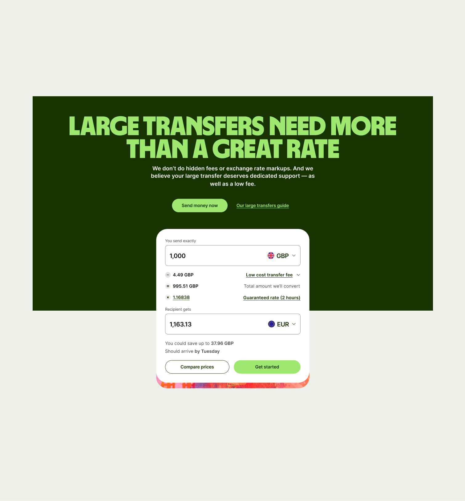 Hero Interactive pattern with half background