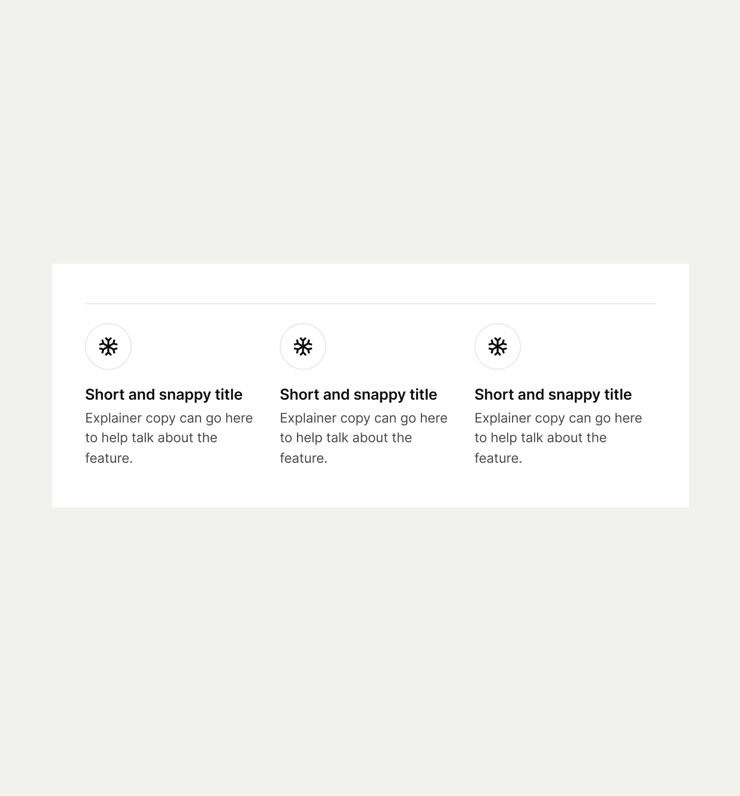Icon Divider pattern on tablet