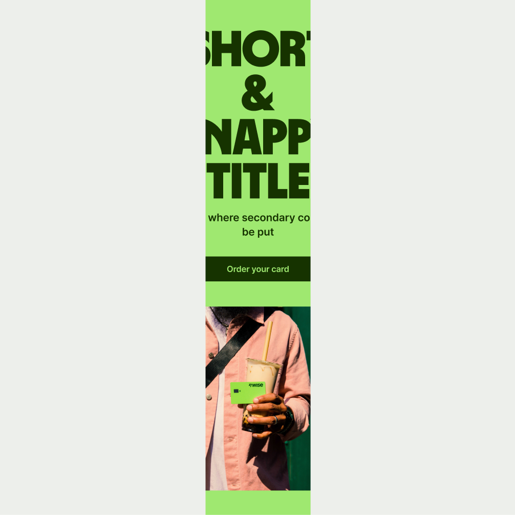 An image of the Hero Small pattern in Bright Green theme
