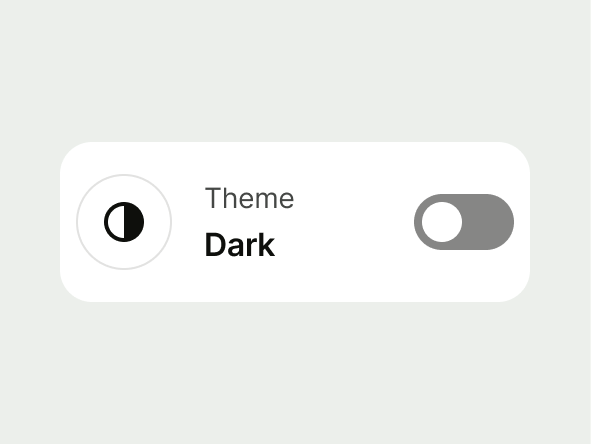 List Item Switch example