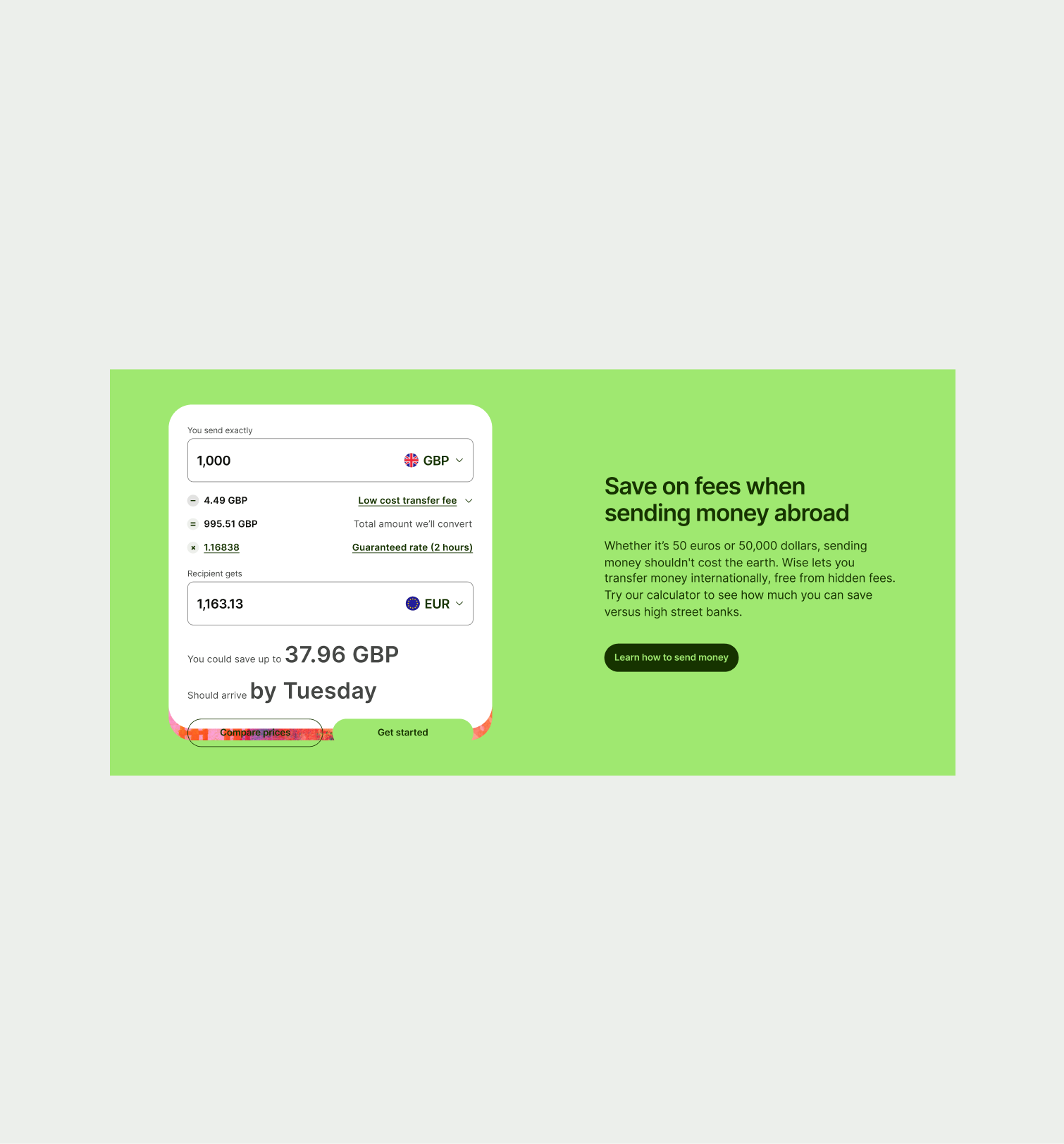 Feature Section Interactive pattern in layout 2
