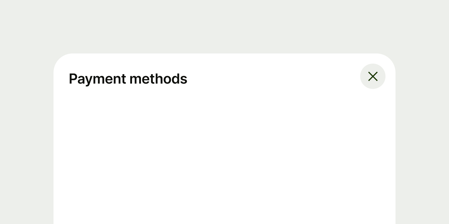 A modal with a short and succinct title.