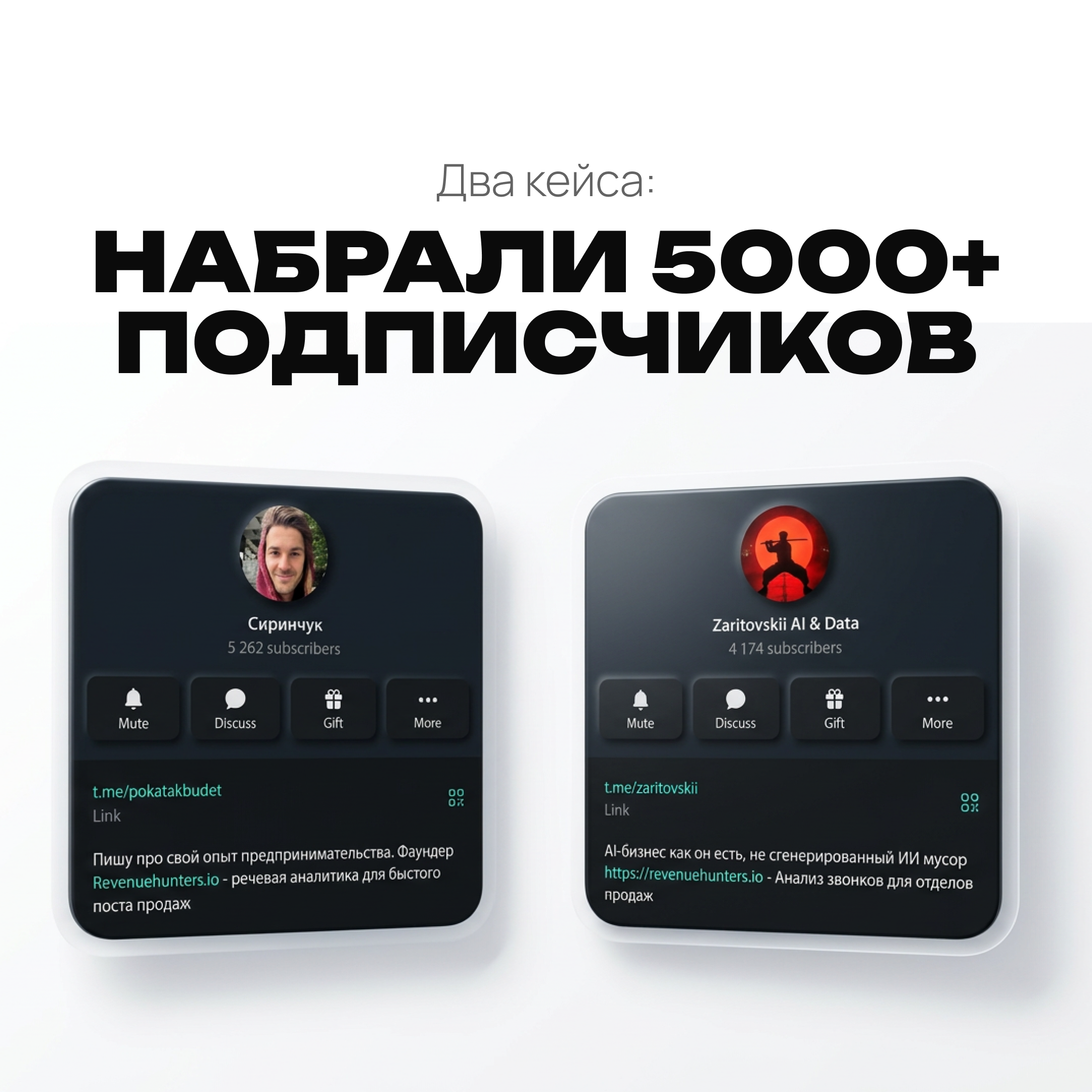 Два кейса: набрали 5000+ подписчиков