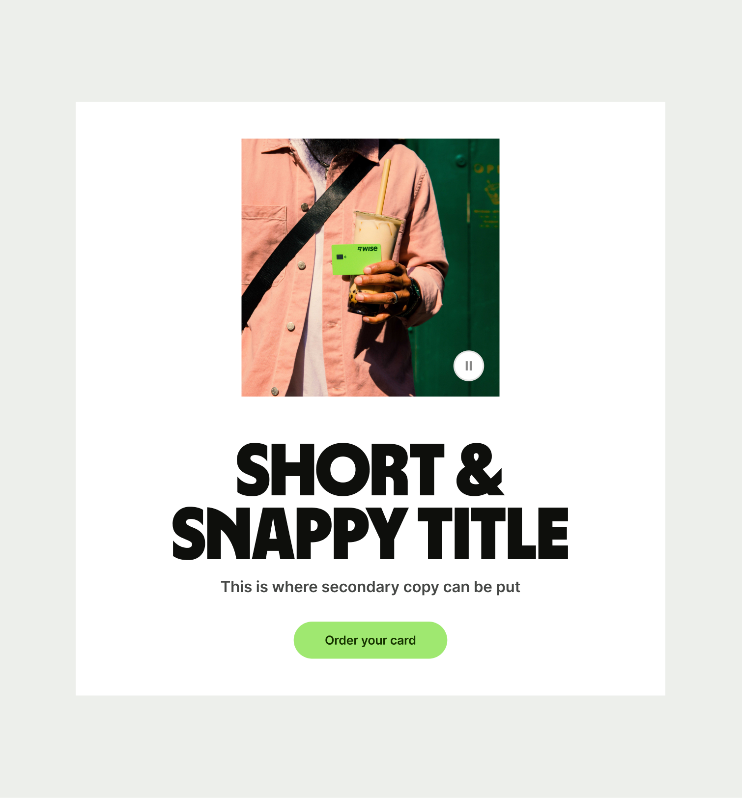 An image of the Hero Small pattern in layout 2