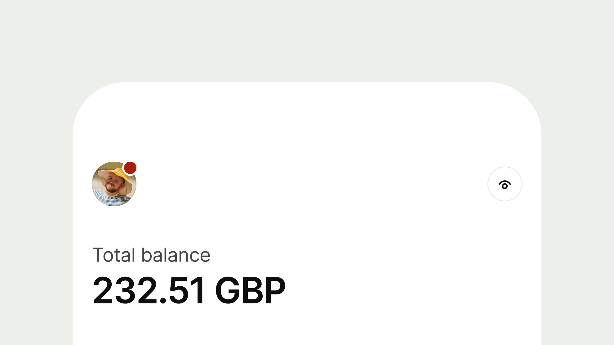 Profile avatar with notification 