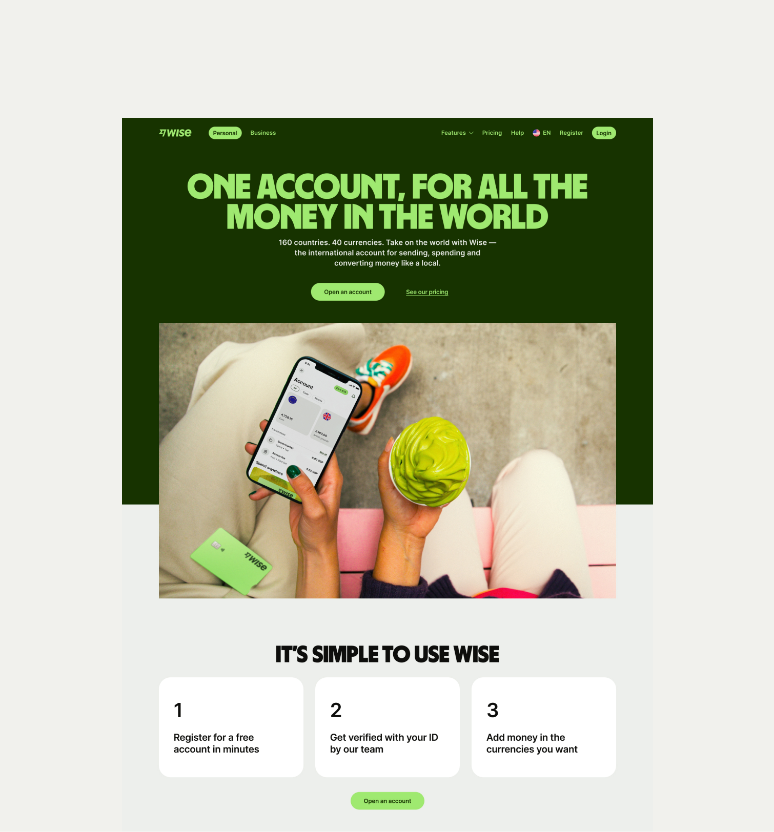 Hero Large pattern with correct UX