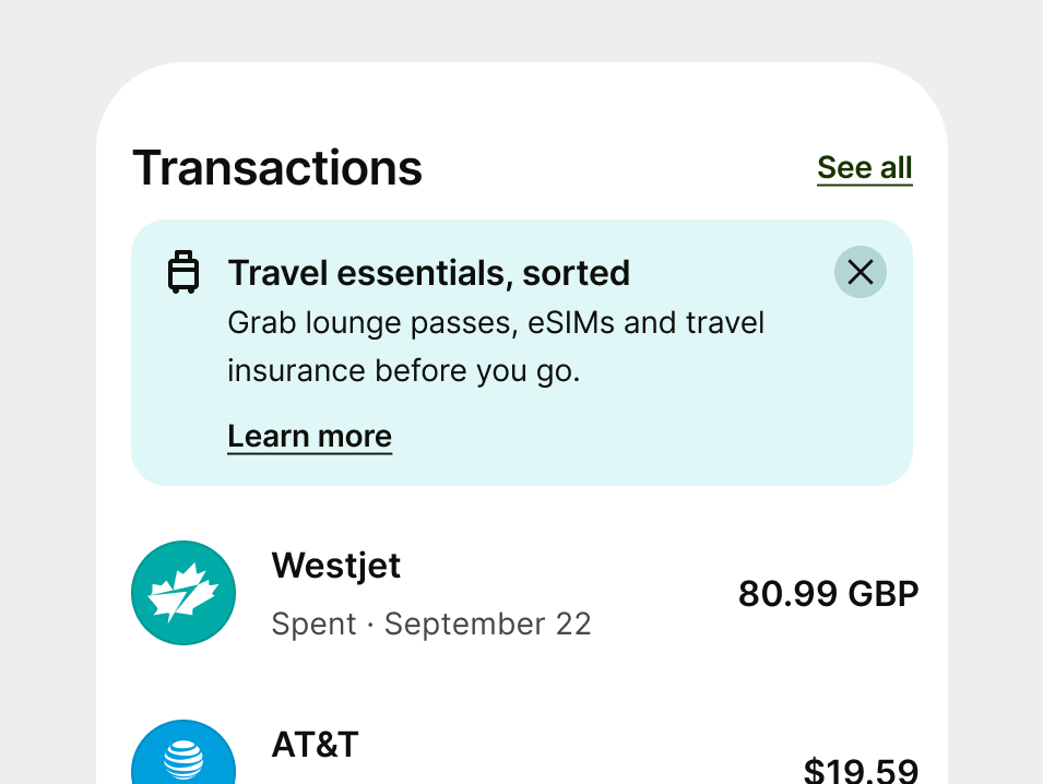 Proposition info prompt in a card section
