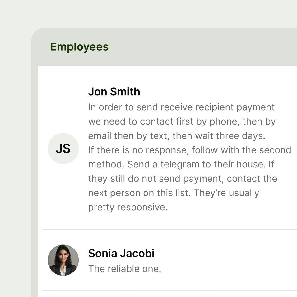 Table with long text