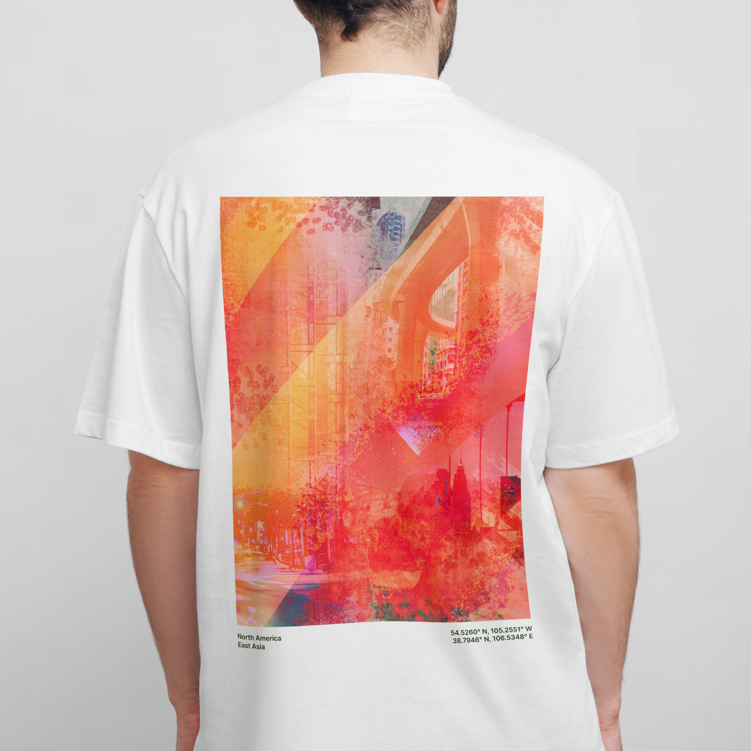 Back of a t-shirt mockup showing Wise tapestry swag.