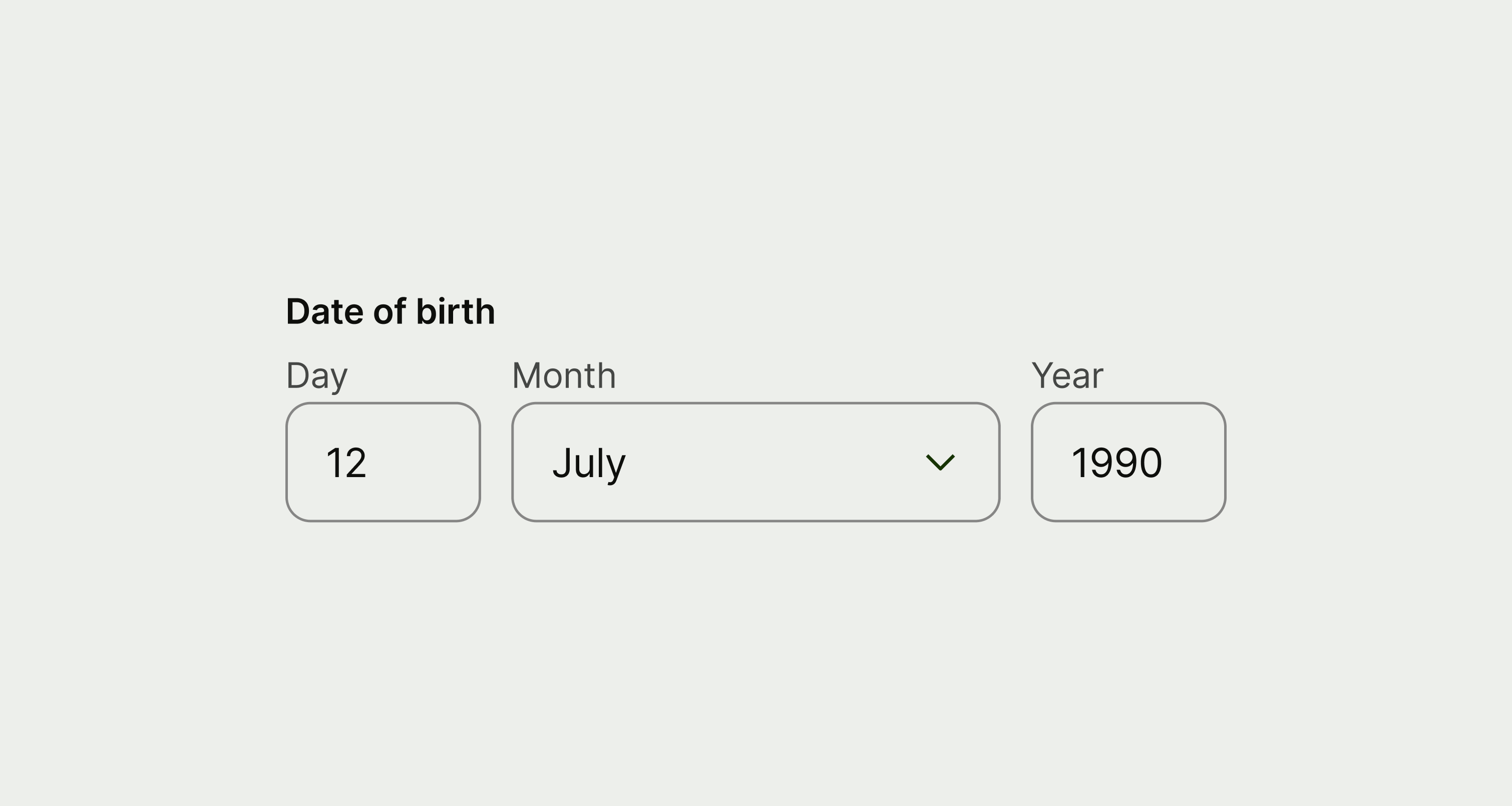 Date input