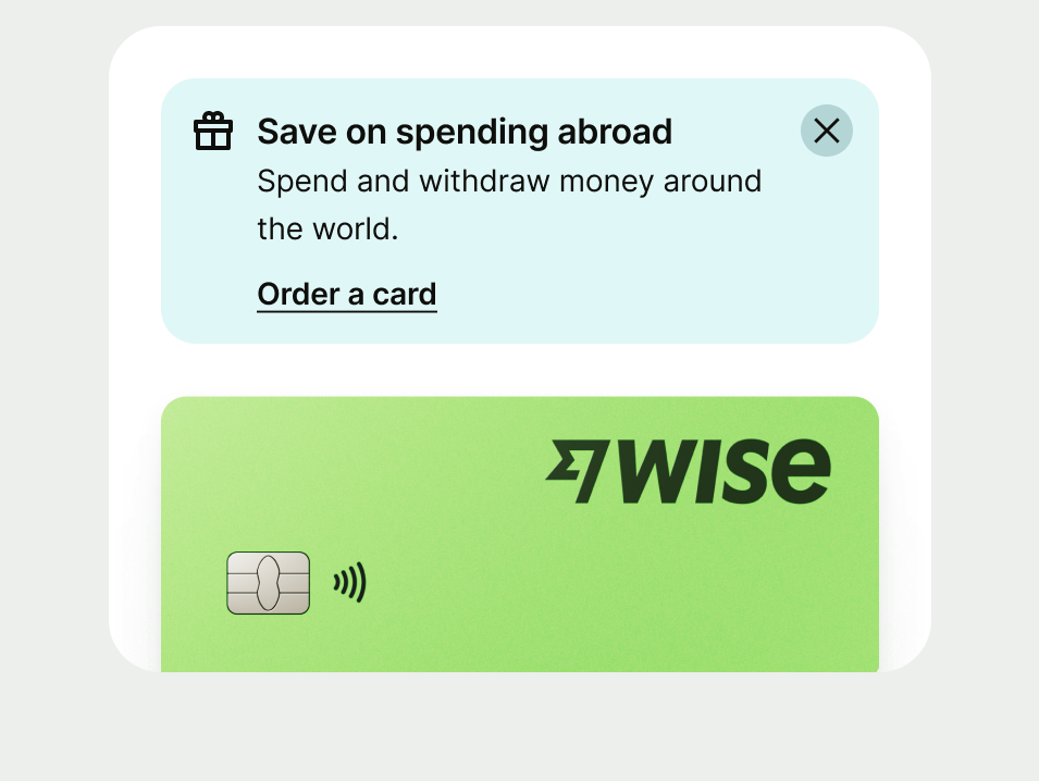 Proposition info prompt in a card section