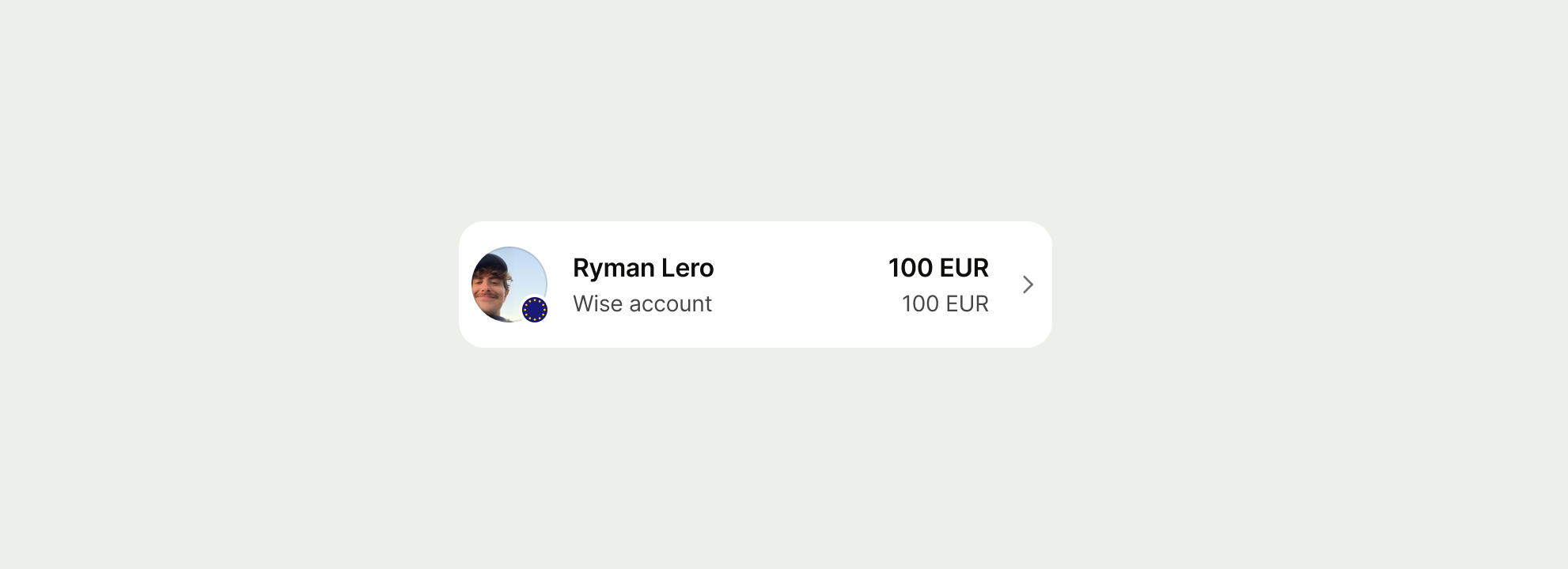 example of a list item with an avatar