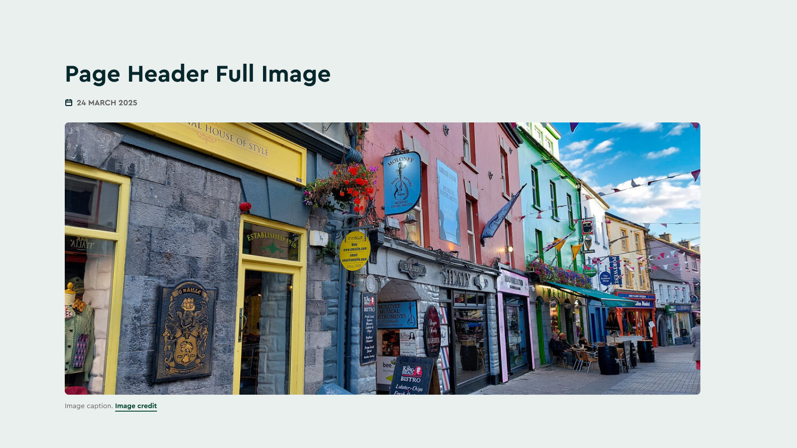 Page Header Full Image