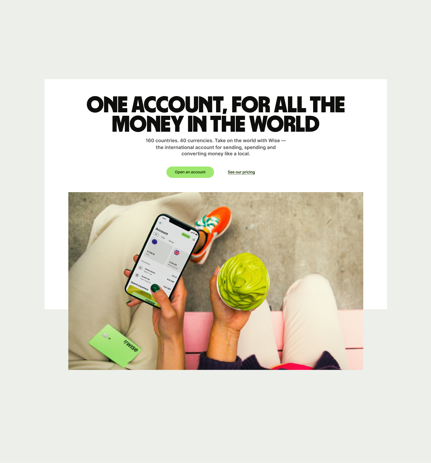 Heron Large pattern with a half background