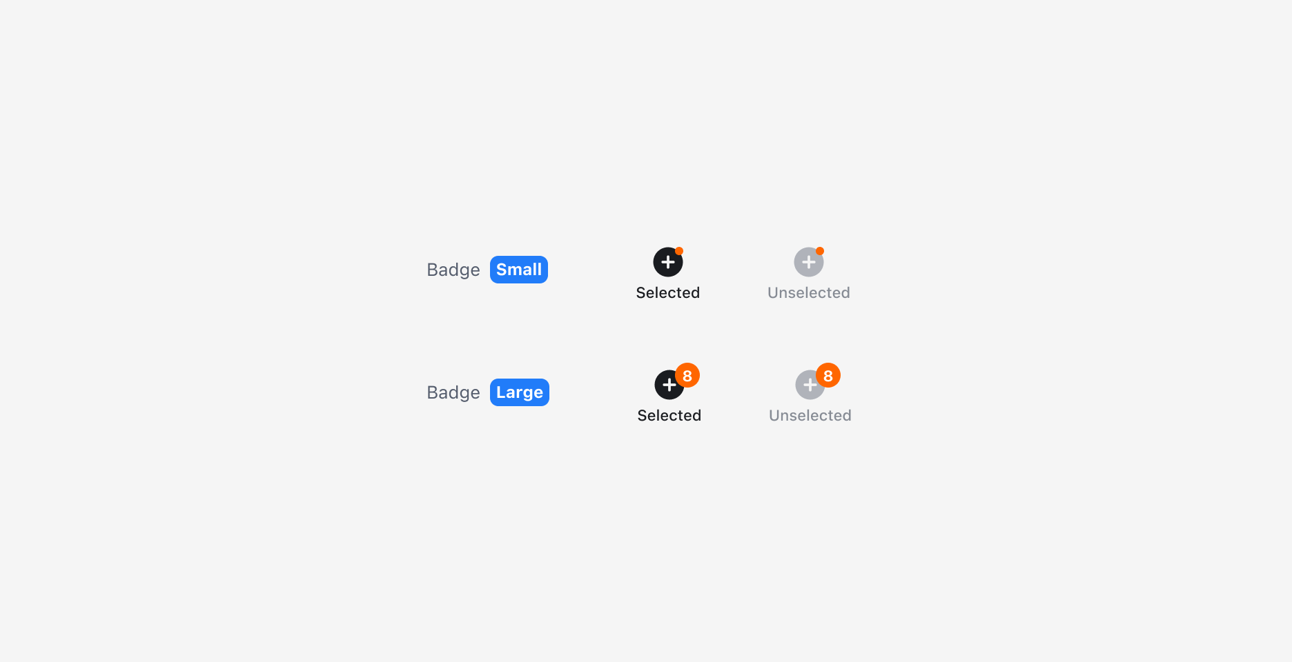 Bottom Navigation의 Badge Property - Small, Large 사이즈