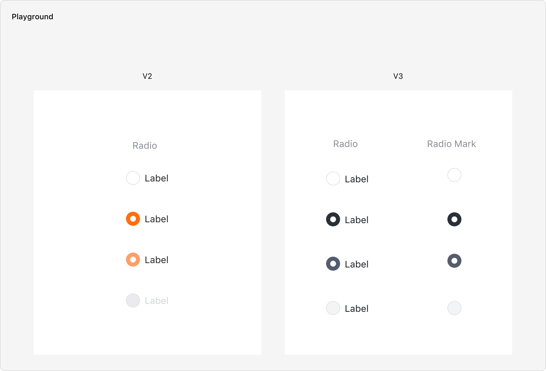 Radio V2와 V3 비교