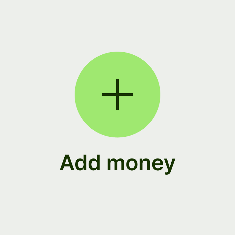 A circular button.