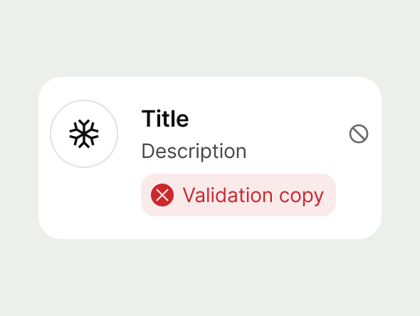 disabled navigation list item