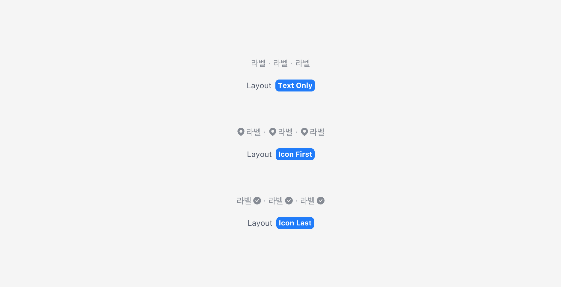Tag Item의 Icon Property - Prefix, Suffix 위치