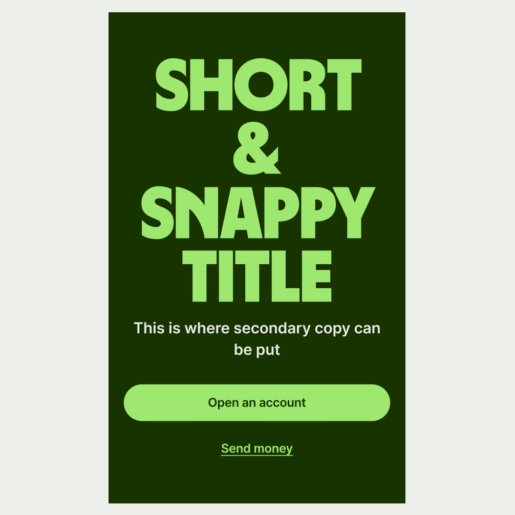 An image of the Hero Simple pattern in Forest Green theme