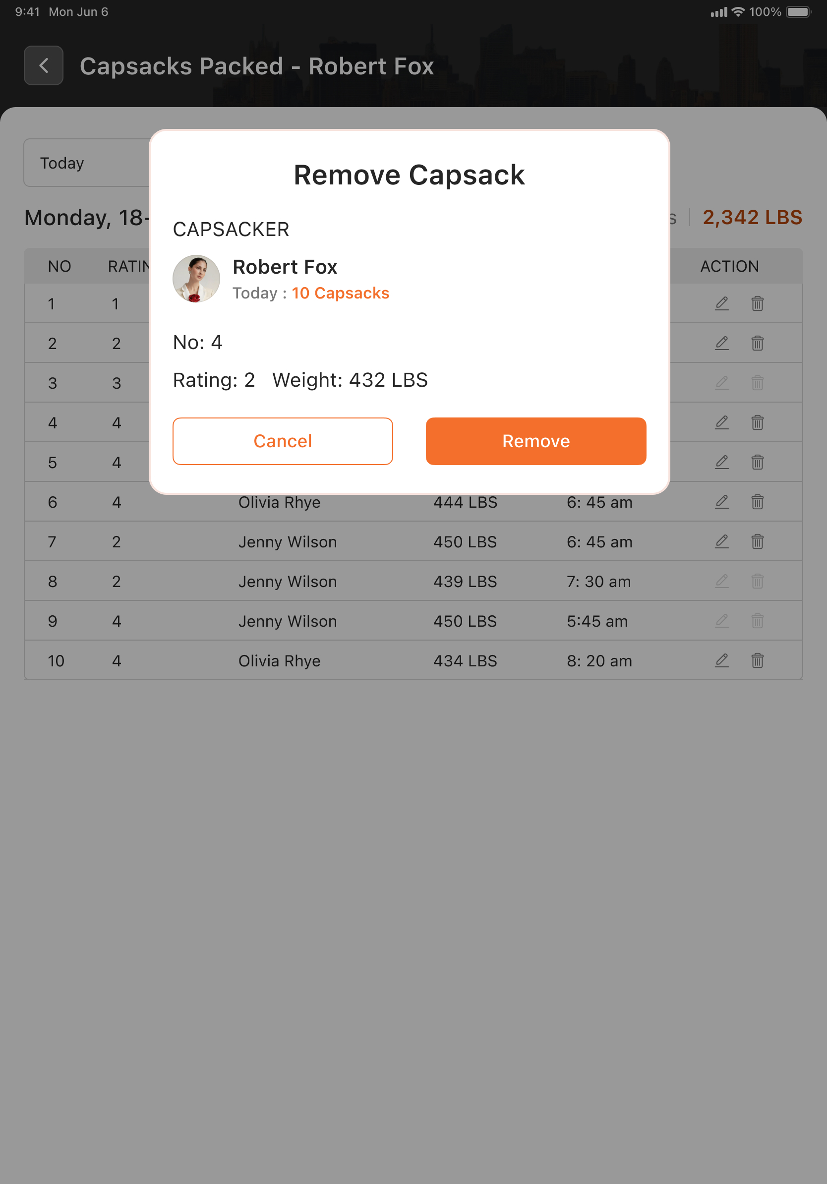 Remove Loaded Capsack
