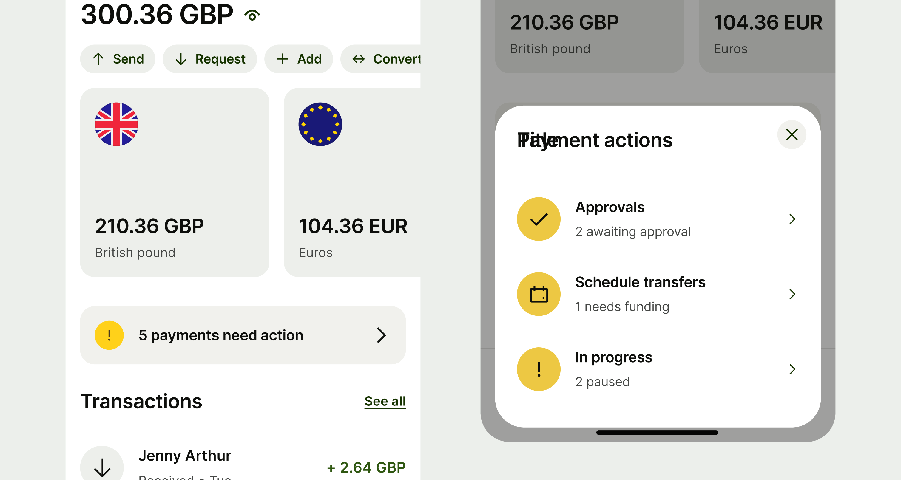 Multiple action alert