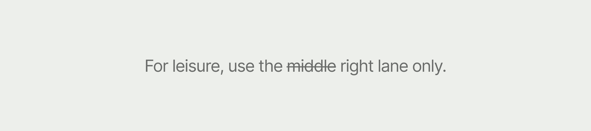 Text that has been styled with Markup to have strikethrough