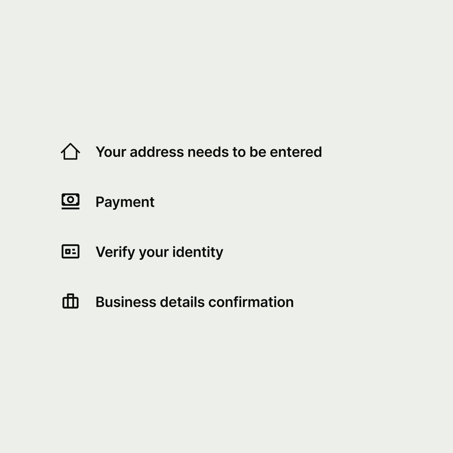 Four summary items with inconsistent titles.