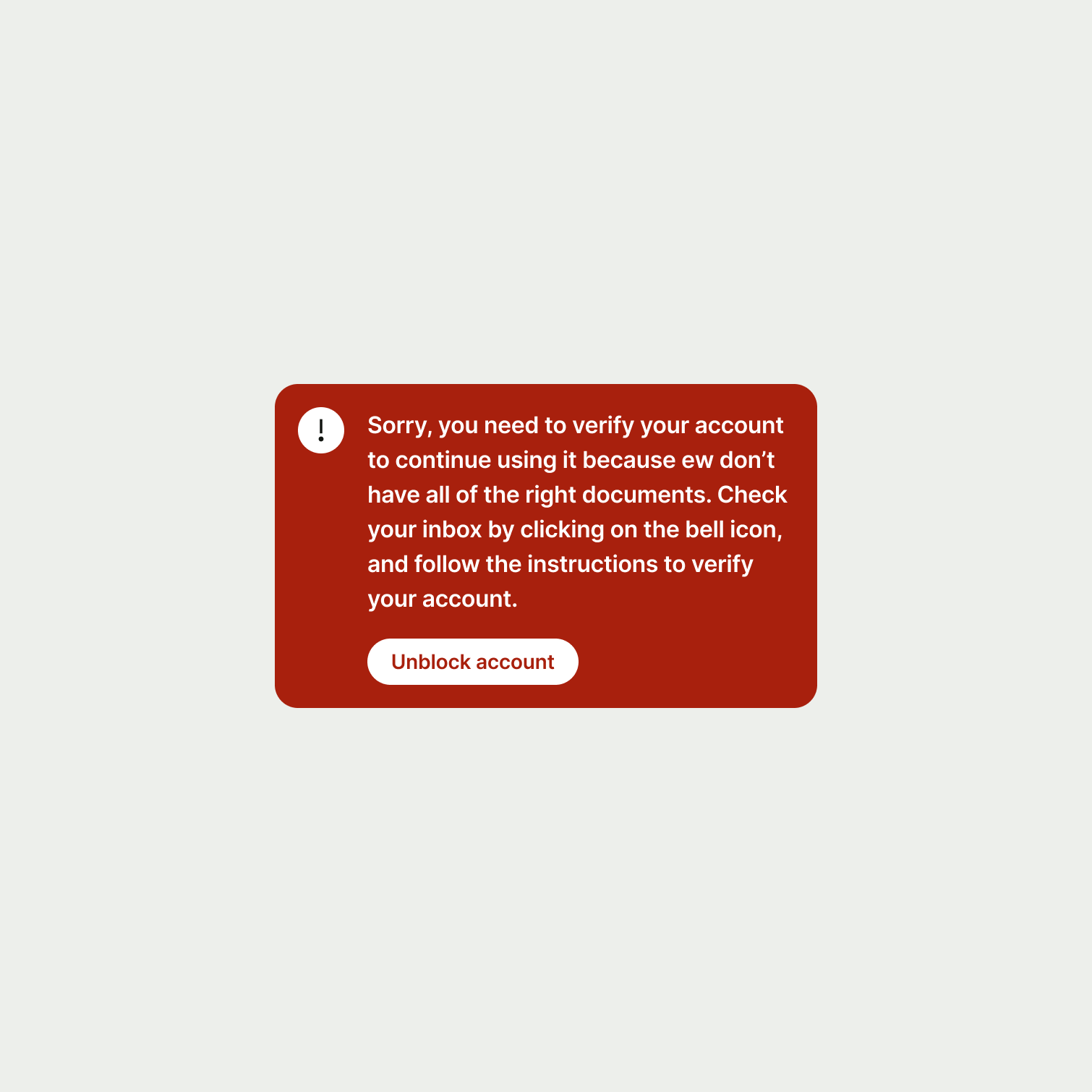 A critical banner with a very long title.