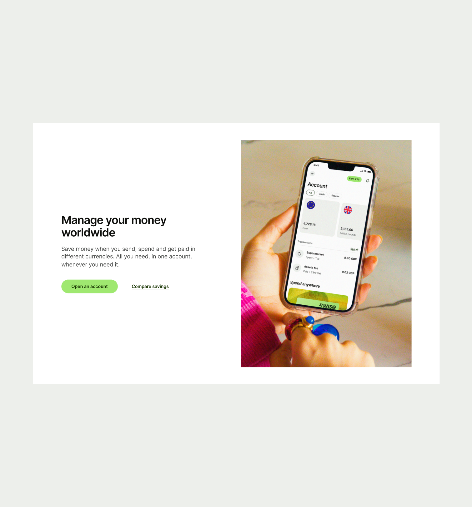 An image of the Feature Section Single pattern in layout 2