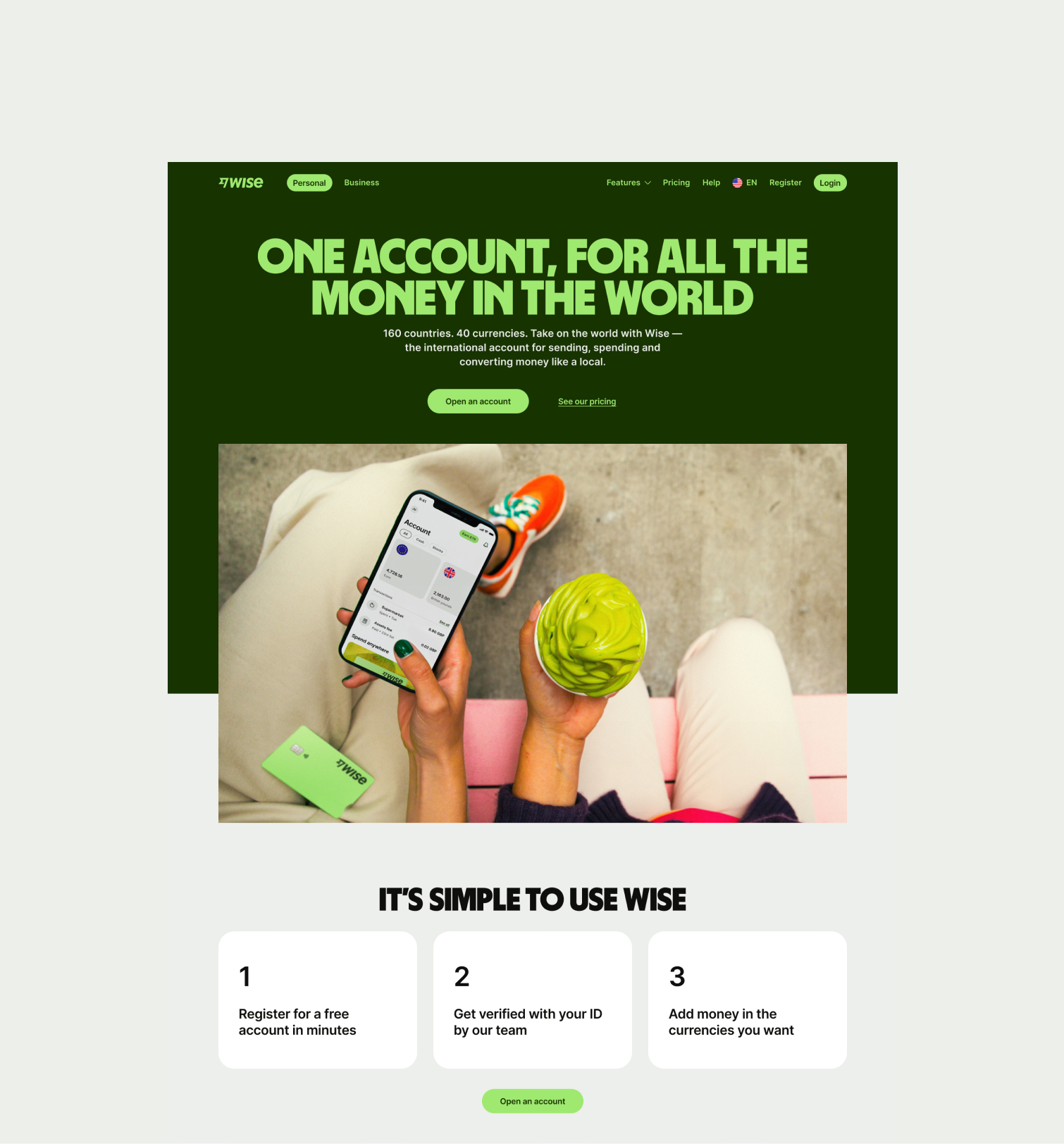 Hero Large pattern with correct UX