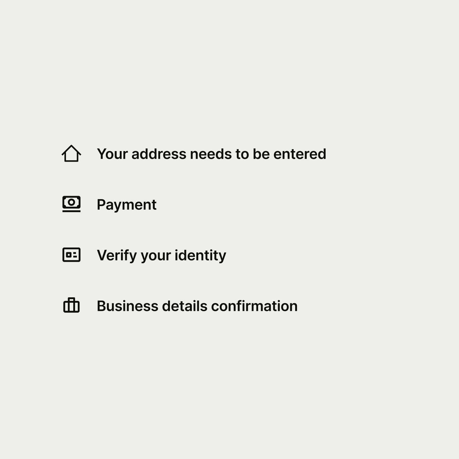 Four summary items with inconsistent titles.