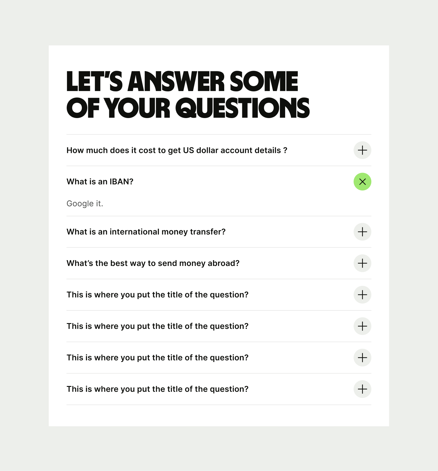 Accordion pattern with incorrect UX